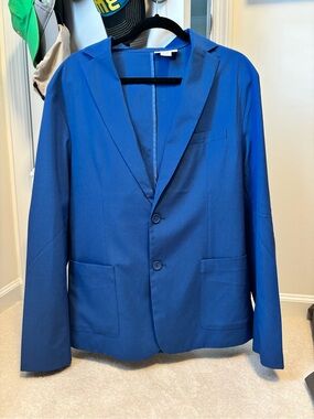Rare Isaac Mizrahi Men's Royal Blue Two-Button Blazer